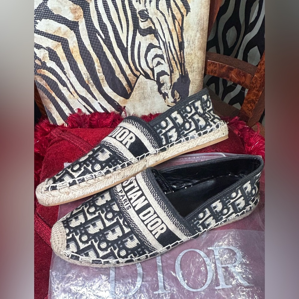Christian Dior Logo Espadrilles: USED